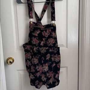 Kimchi Blue velvet overalls